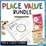Place Value BUNDLE {Teen & 2-digit Numbers} - 1st Grade