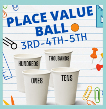 Preview of Place Value Ball (Game for 3rd, 4th, and 5th)