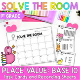 Place Value Base 10 Math Task Cards 1st Grade Math Centers