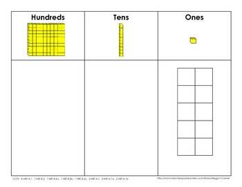 Place Value Base-10 Sorting Mat by Megan Cramer | TpT