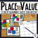 Place Value 3 digit Task Cards - using base 10 blocks - nu