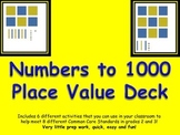 Place Value Base Ten Numbers up to 1000 Card Deck and Acti