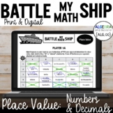 Place Value Activity | Battle My Math Ship Game | Print an