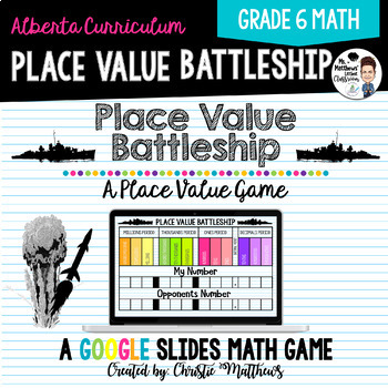 Preview of Digital Place Value Battleship for Google