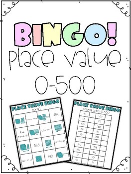Place Value Bingo: 0-500 by Planted in Elementary- Elizabeth Harlan
