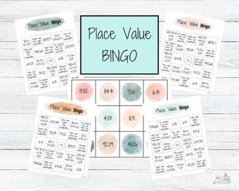 Preview of Place Value Bingo Game Bundle