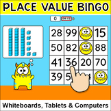 Monster Theme Place Value Bingo Game for In-Class & Distan