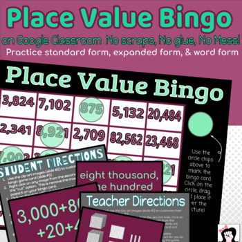 Preview of Digital Place Value Bingo Game (Google Slides)