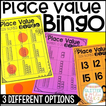 Place Value Bingo For Kindergarten Numbers 0-20 With 3 Different Game ...