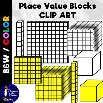 Preview of Place Value Blocks Clip Art