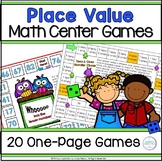 Place Value Games - Easy Prep Math Center Activities
