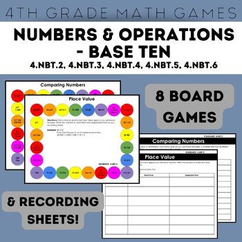 Preview of Numbers & Operations - Base Ten Board Games