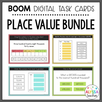 Preview of Place Value Boom Cards Bundle