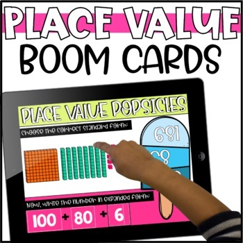 Preview of Place Value Boom Cards - Standard, Word, and Expanded Form