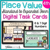 Place Value Boom Cards | Standard to Expanded Form | Dista