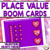 Place Value Boom Cards Valentine's Day