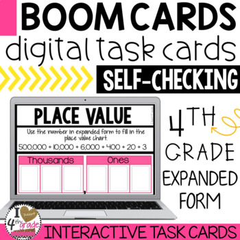 Preview of Place Value Boom Cards (expanded form)