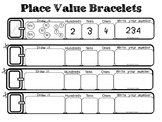 Place Value Bracelets by Teacher's Brain