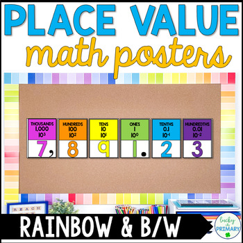 Preview of Place Value Posters | Bulletin Board and Student Notebook Chart