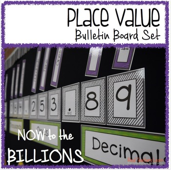 Preview of Place Value Bulletin Board Set {to millions}