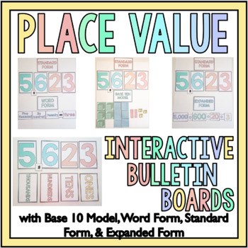 Preview of Place Value Bulletin Board and Anchor Chart - Interactive