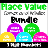Three Digit Numbers Place Value Activities and Games Bundle