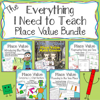 Preview of Place Value Math Bundle
