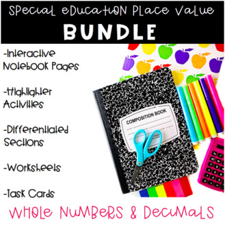 Preview of Place Value Bundle for Special Education
