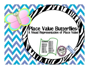 Preview of Place Value Butterflies: A Visual Representation of Place Value