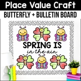 Place Value Butterfly Spring Math Craft Bug Earth Day Bull