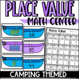 Place Value Camping Themed Math Center: Tens and Ones Prac