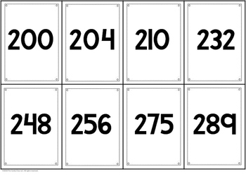 Place Value Cards - 2 Digit & 3 Digit Numbers by The Candy Class