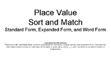 Place Value Center (Sort N Match Activity Cards)