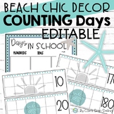 Place Value Chart Counting Days in School Beach Classroom 