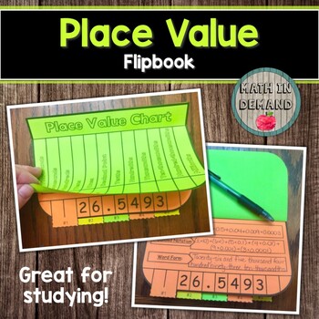 Preview of Place Value Chart Flipbook