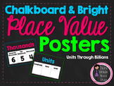 Place Value Chart Posters {Chalkboard & Bright Theme}