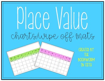 Preview of Place Value Chart Wipe-Off Mats