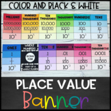 Place Value Chart or Banner - Powers of 10