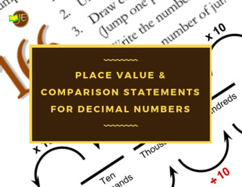 Preview of Place Value & Comparison Statements for Decimal Numbers (Answers Included)