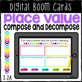 Place Value Composing and Decomposing Boom Cards
