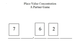 Place Value Concentration - Build a 4 or 5 Digit Number