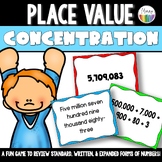 Place Value Concentration - Up to Billions
