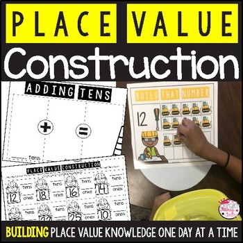 Preview of Place Value Unit: Construction Theme