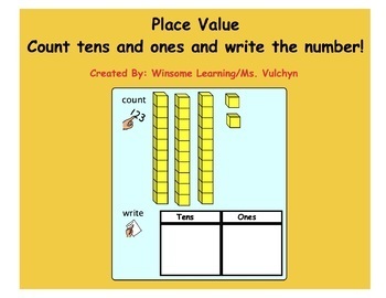 Preview of Hands On Place Value Count with Base Ten Blocks