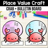 Place Value Crab Math Crafts Summer Bulletin Board June Oc