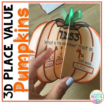 Preview of Place Value Math Craft - Fall and Halloween Math Craftivity