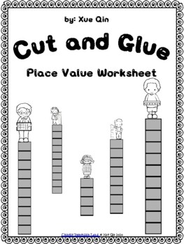 Preview of Place Value Cut and Glue Two Digit Numbers Distance Learning
