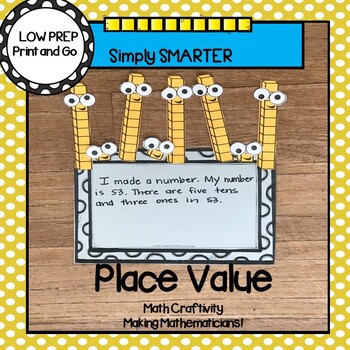 Preview of Place Value Cut and Paste Write About Math Craftivity