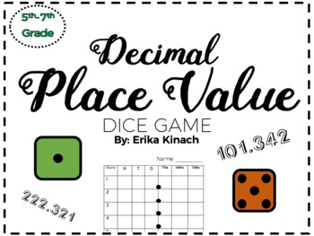 Koplow Games Place Value Dice Math & Counting Grade 3-5 (KOP11871-6), 1 -  City Market