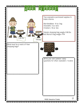 place value worksheets 5th grade word problems with decimals tpt